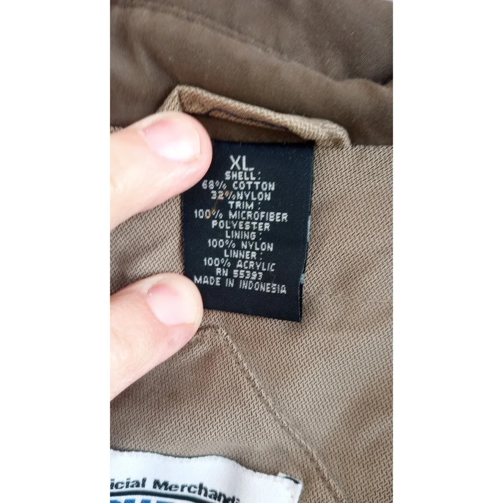 Vintage Mopar JEEP Barn‎ Jacket Coat GUC Brown Taupe XL Zipper needs repair
